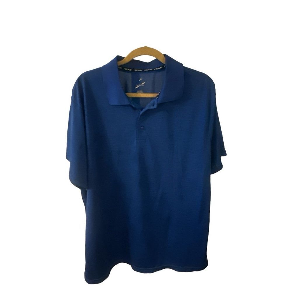 HEAD Golf Polo‎ Shirt Performance Athletic Training Blue XL